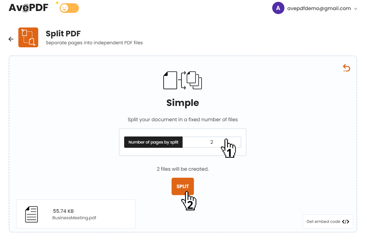 How to split a PDF file into separate PDFs online