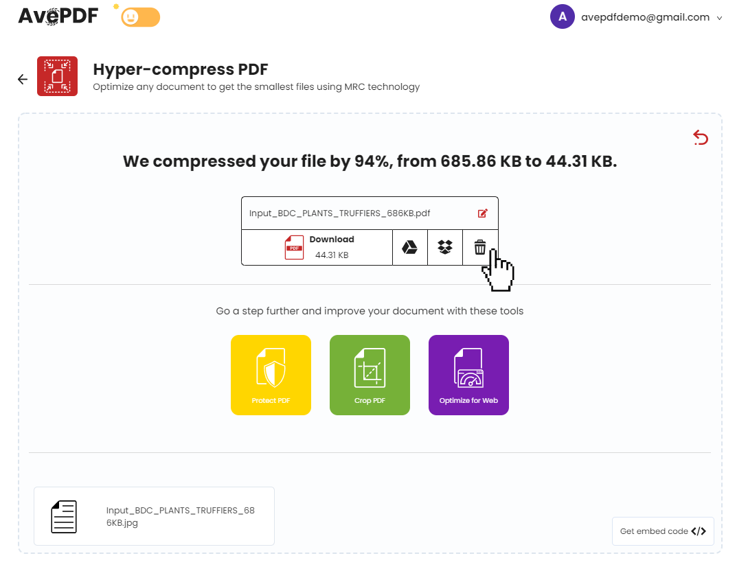 Hyper-compress là công cụ tuyệt vời để giảm kích thước của các tài liệu PDF lớn. Xem hình ảnh liên quan để tìm hiểu cách sử dụng công cụ này để giảm thời gian tải và chia sẻ tài liệu.