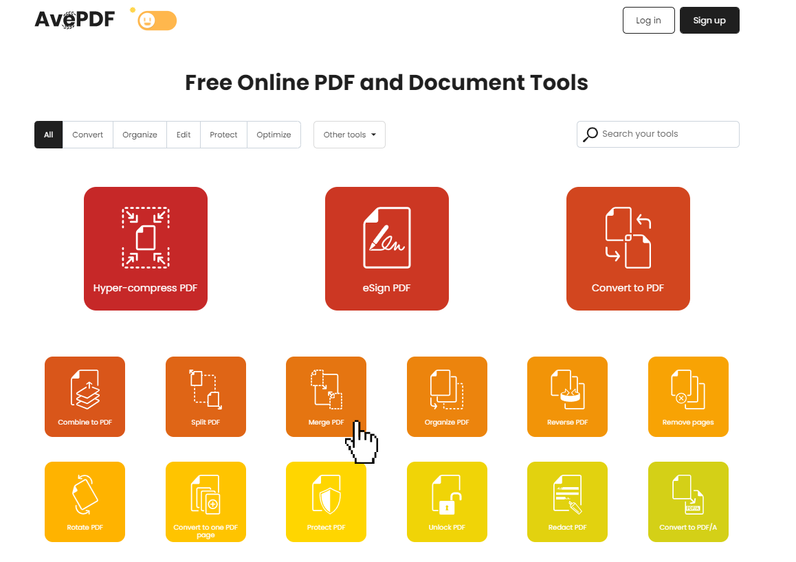 merge pdf file